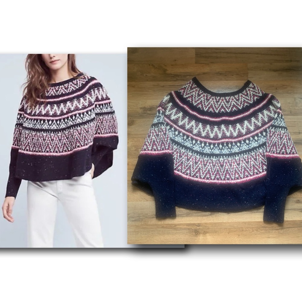 Anthropologie Sleeping on Snow Midland Pullover Sweater EUC